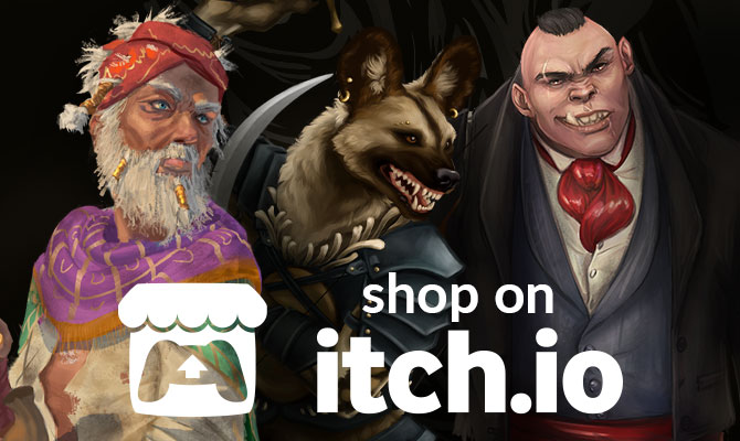 Shop on itch banner